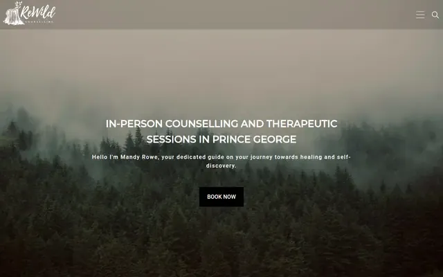 Rewild Counselling website