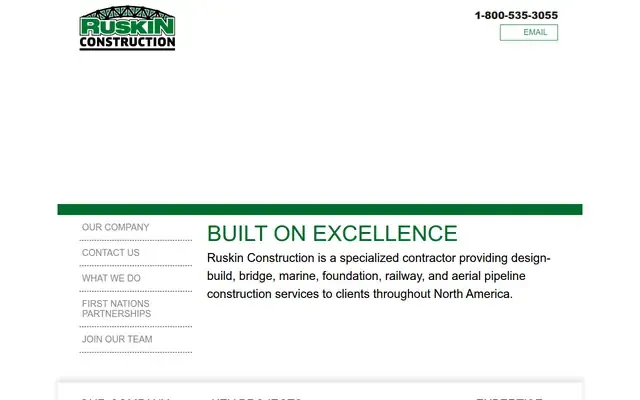 Ruskin Construction website