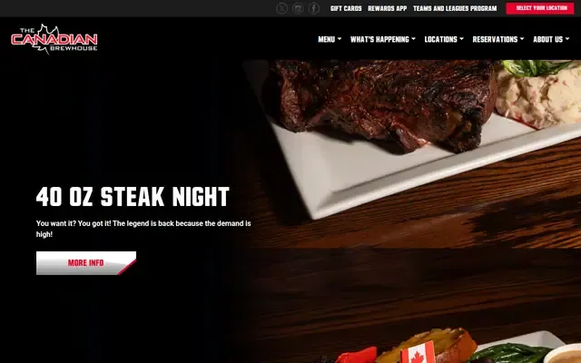 The Canadian Brew House website
