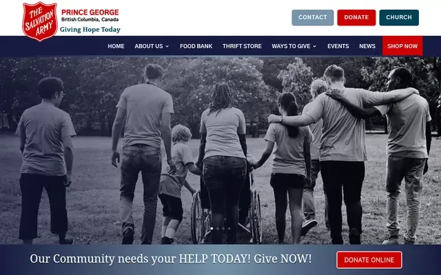 The Salvation Army website