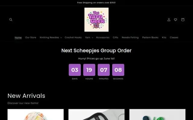 The Yarn Geek website