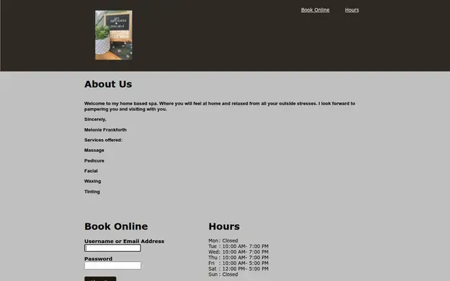 Timbre Spa website