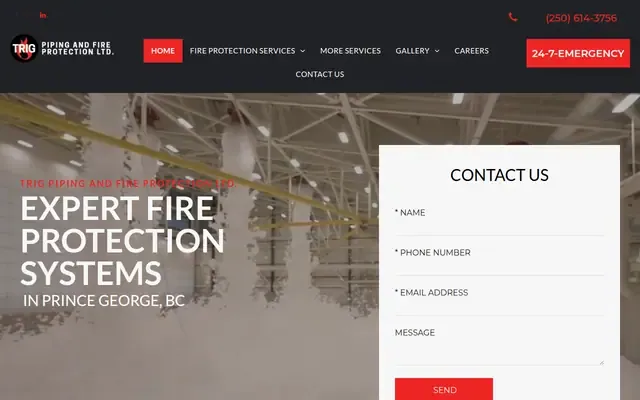 Trig Piping and Fire Protection website