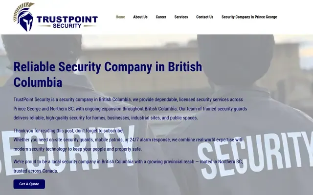Trustpoint Security website