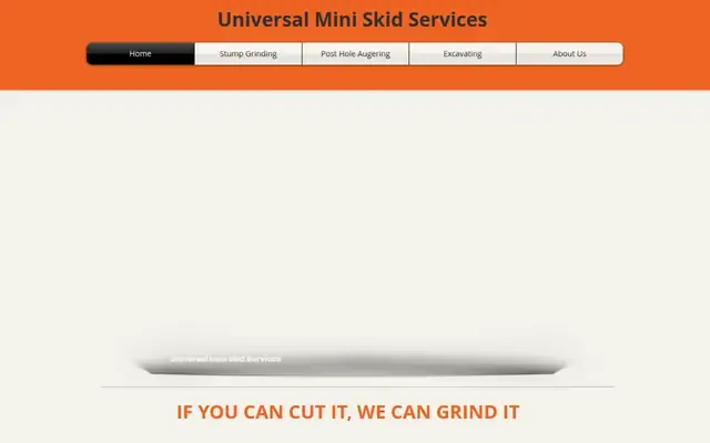 Universal Mini Skid Services website