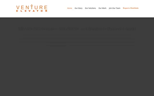 Venture Elevator website