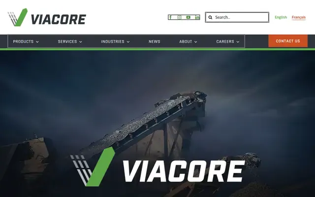 Viacore Solutions website