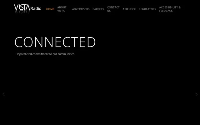Vista Radio website