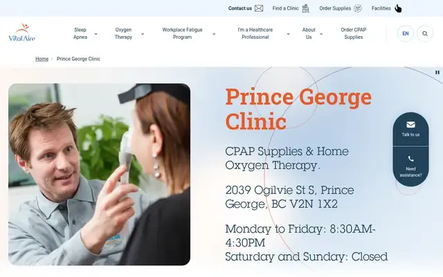 Vital Aire website