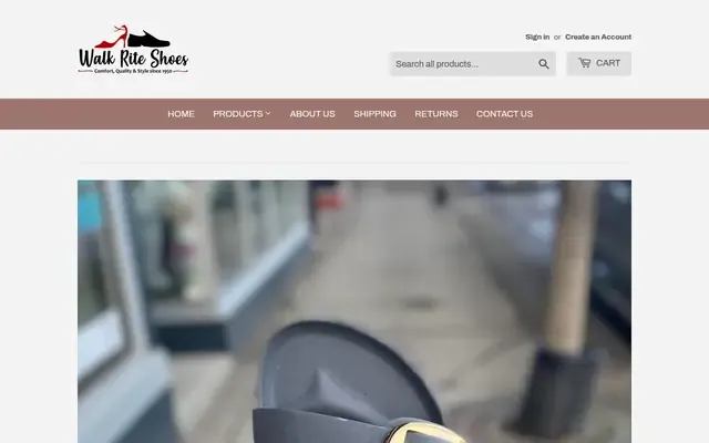 Walk-Rite Shoe Store website
