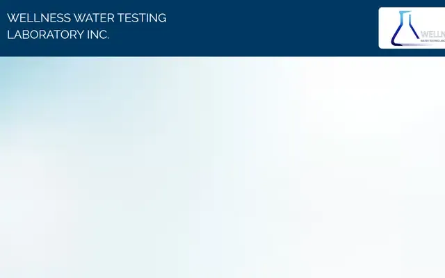 Wellness Water Testing Laboratory website