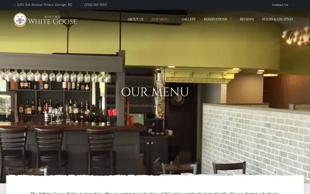 White Goose Bistro website