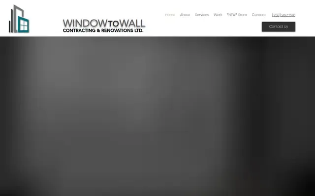 Window to Wall Contracting & Renovations website