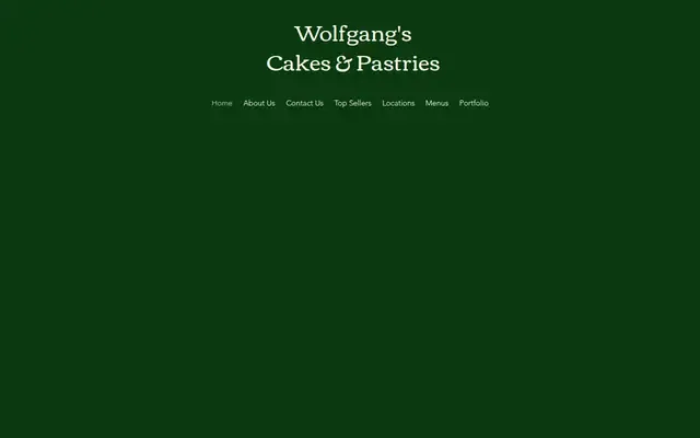 Wolfgang's Cakes and Pastry website
