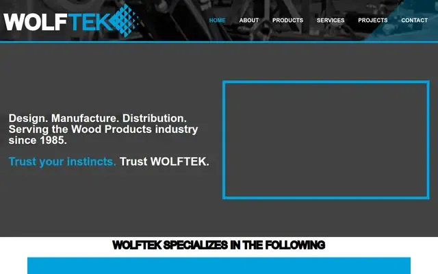Wolftek Industries website