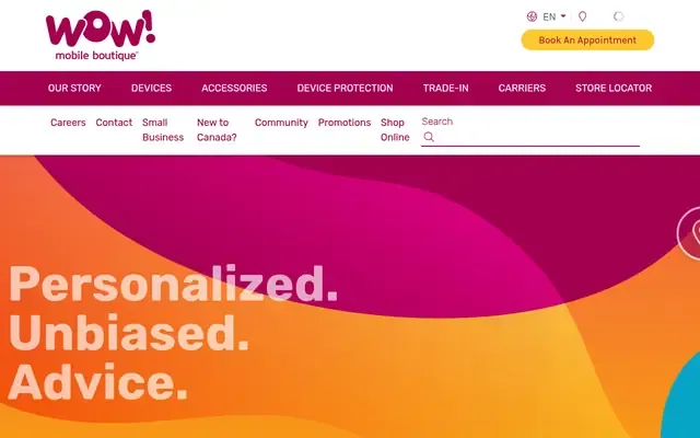 Wow! Mobile Boutique website
