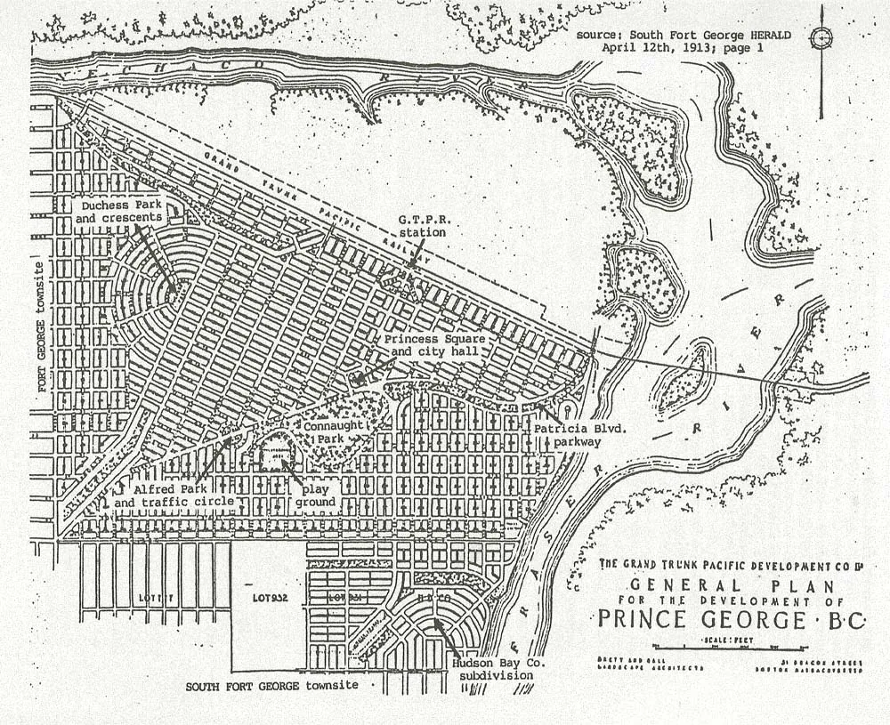 Brett, Hall and Co.’s 1913 town plan for Prince George
