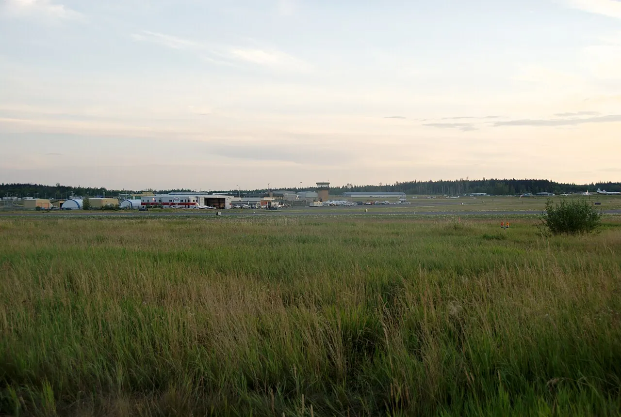 The terminal building at Prince George Airport